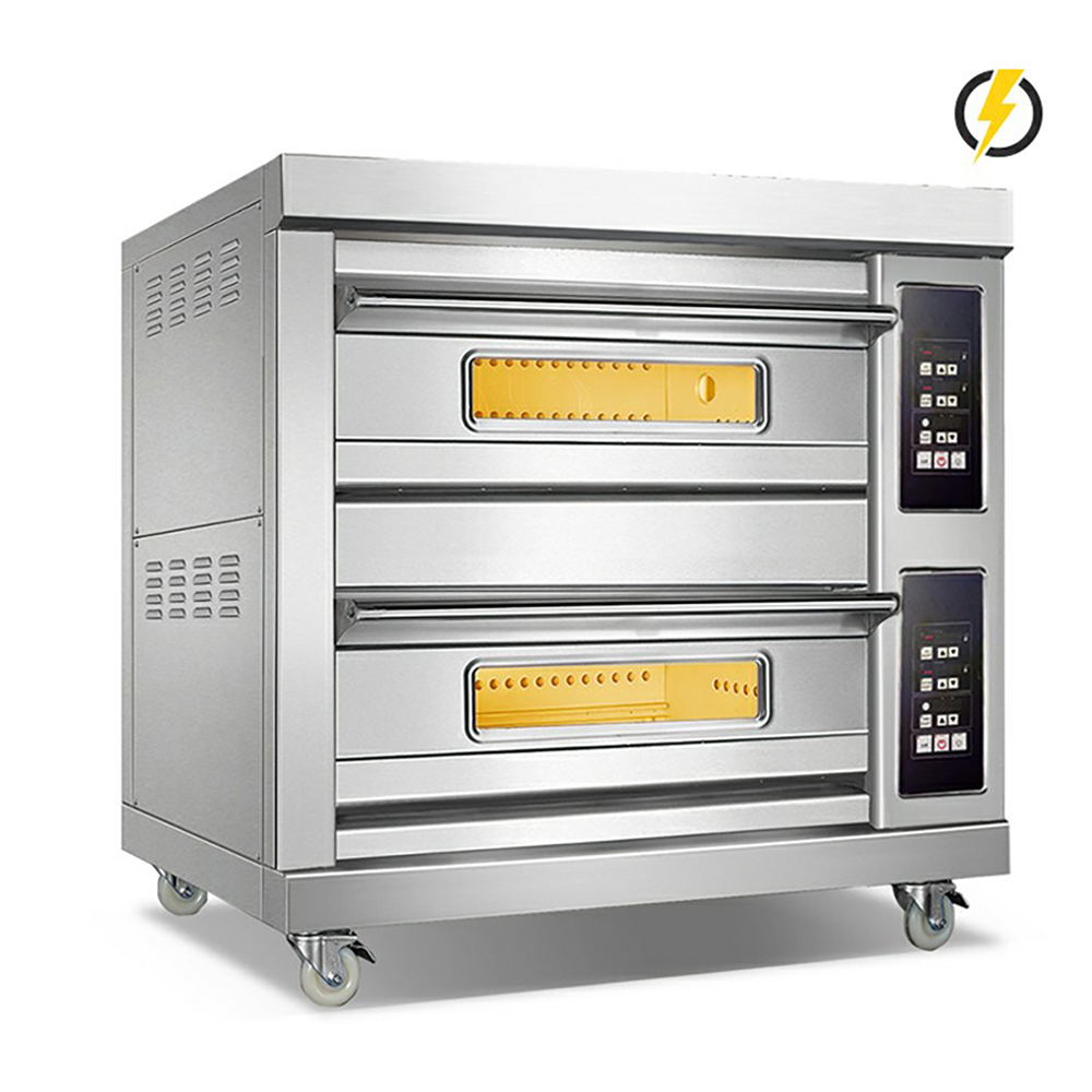 Room Temp.400℃ 2 layers 2 trays Electric Oven Deck Oven Computer