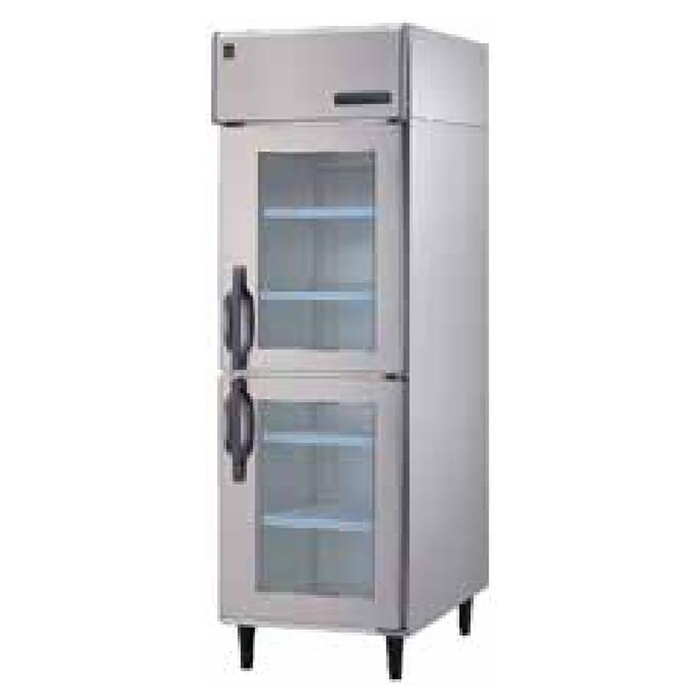 -6~12℃ Air Cooling 2 Glass Doors Upright Reach-in Refrigerator Commercial Refrigerator