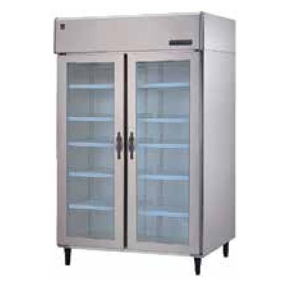 -6~12℃ AirCooling 2 Glass Doors Upright Reach-in Refrigerator Commercial Refrigerator 