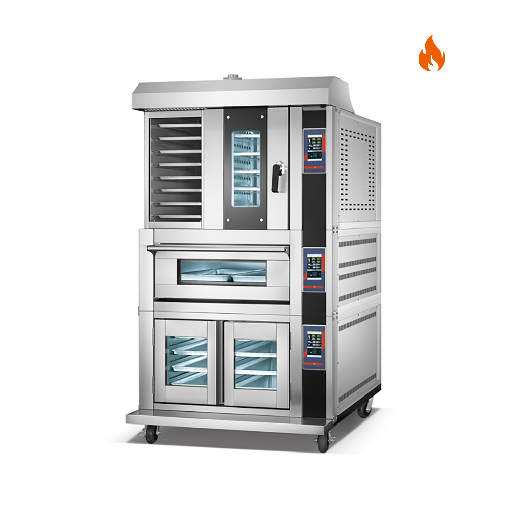 Room Temp.110℃/400℃ Convection Oven/Oven/Proofer Gas Combined Oven