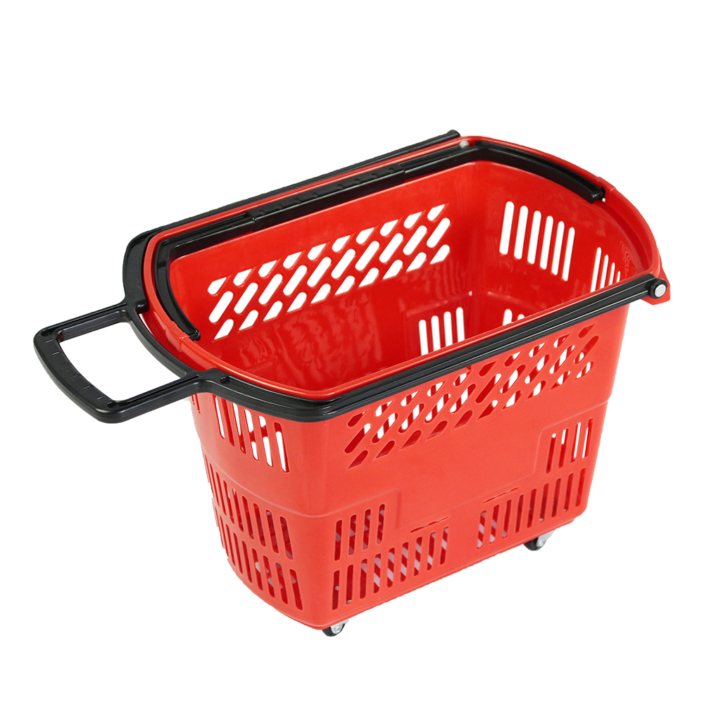 4 Castors Rolling Shopping Basket