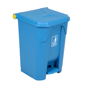 Supermarket 60L Plastic Trash Can with Lid