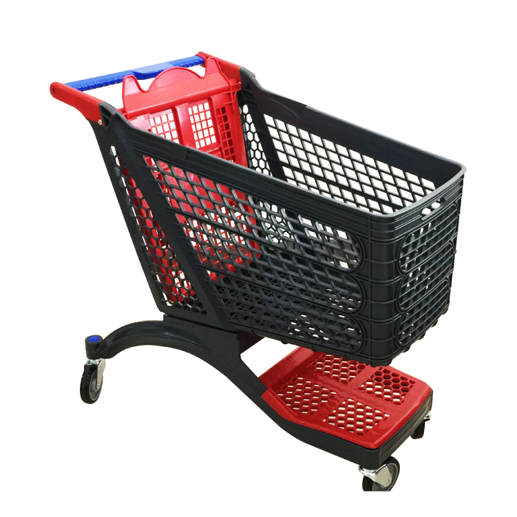 2018 July New plastic shopping cart P-12A210L