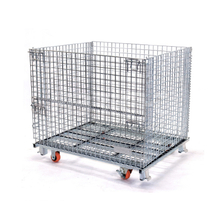 Wire Mesh Foldable Roll Pallet Cage 