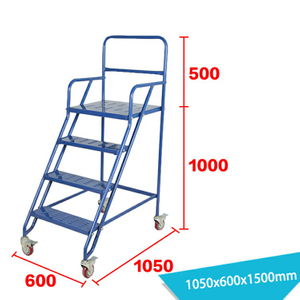 23" 4-Step Warehouse Logistic Rolling Step Ladder LT-7