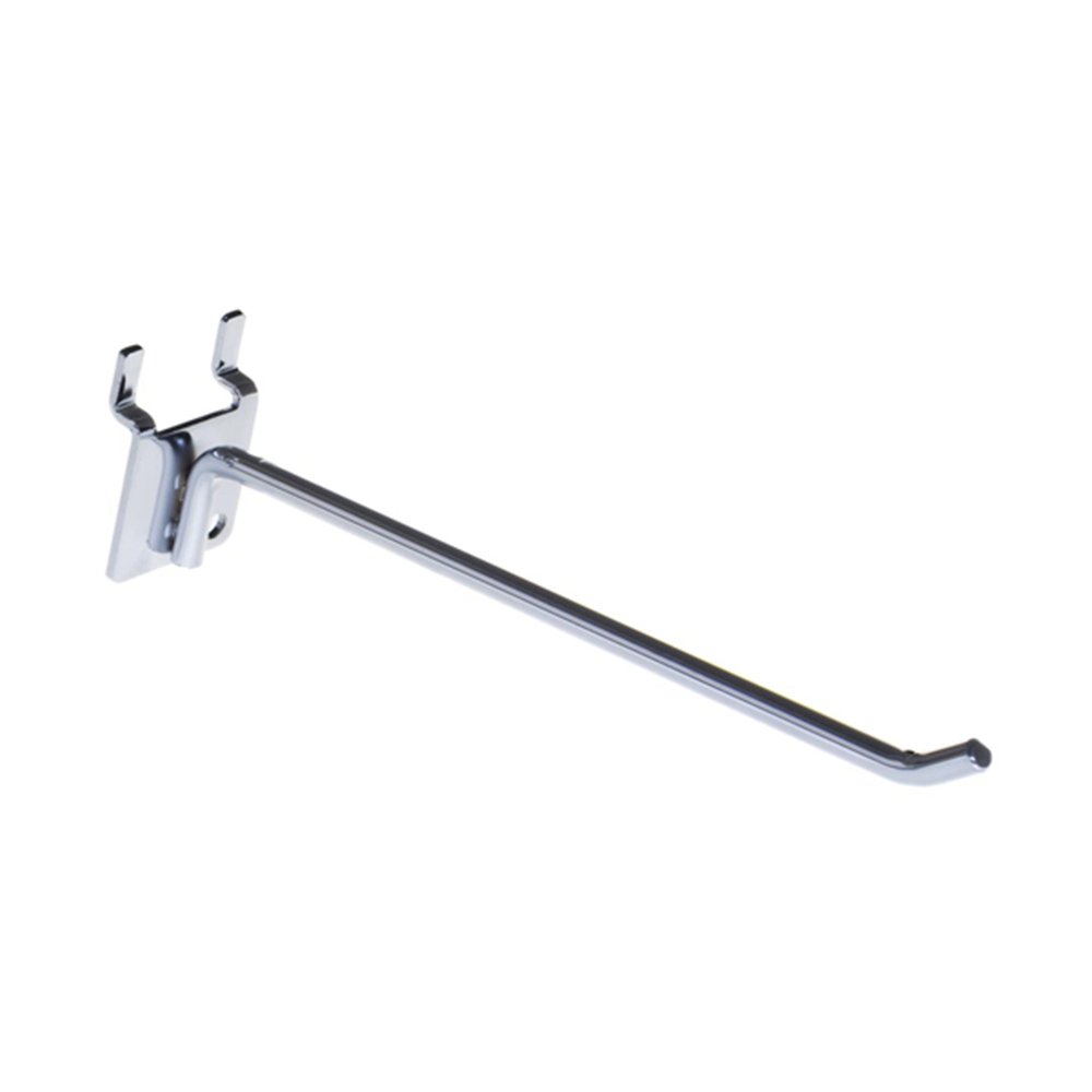 Single prong pegboard hook with metal base