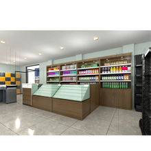 Service Display Counter in Convenience Store