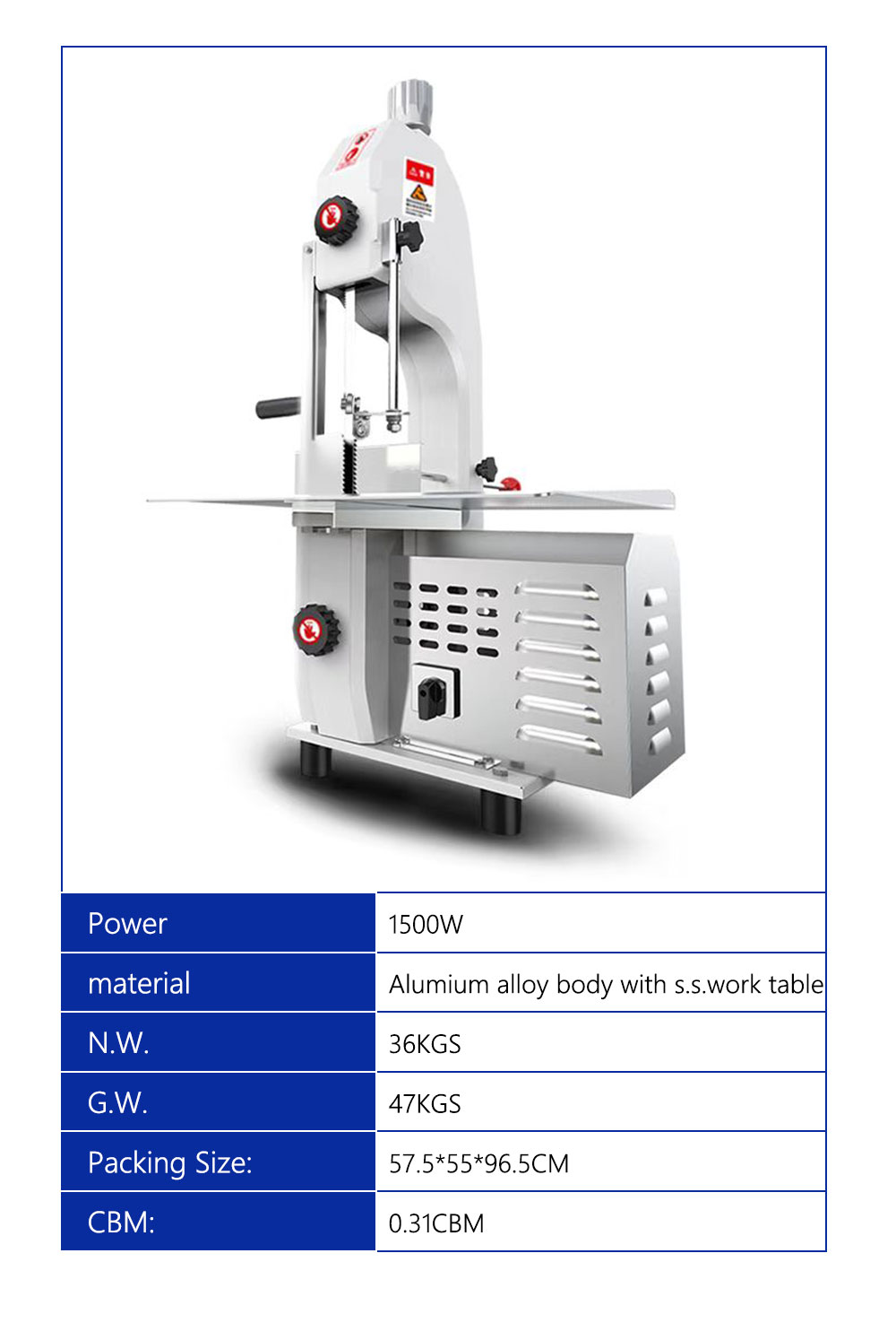 Commercial Electric Bone Cutting Machine