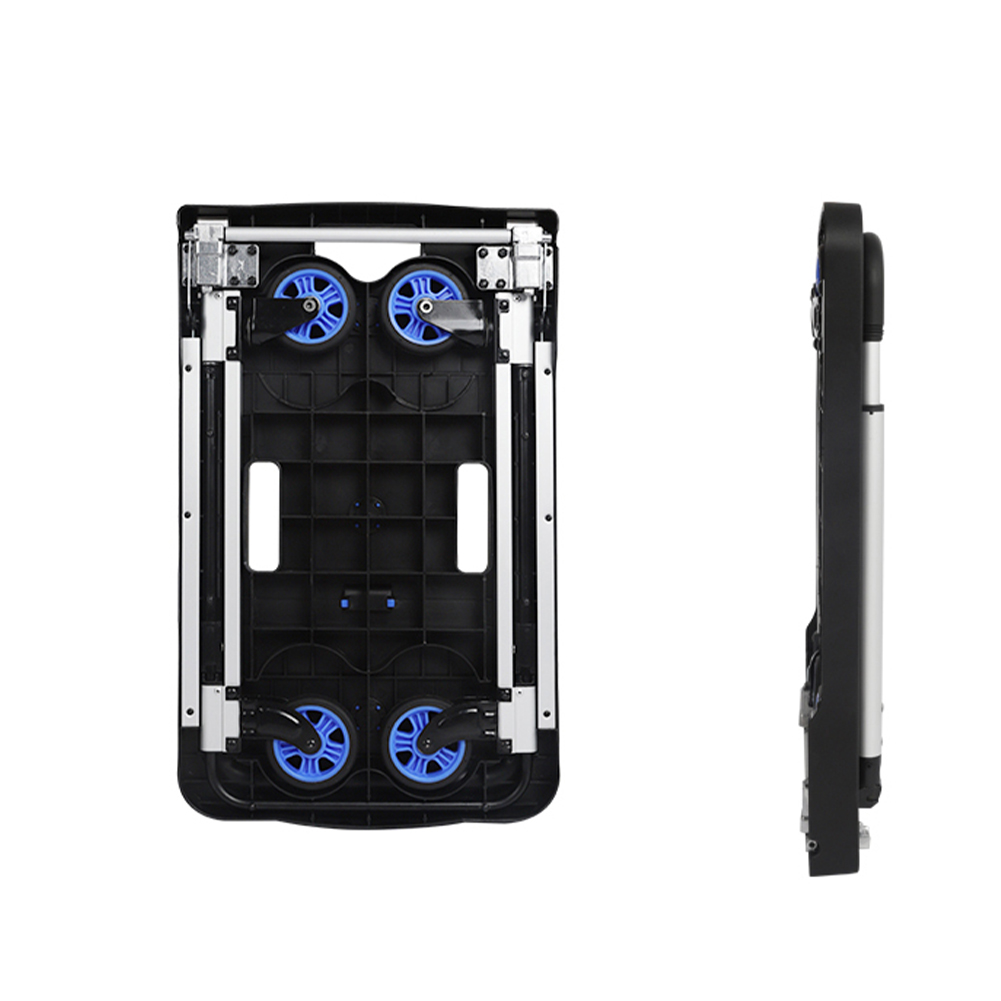 Foldable Plastic Hand Truck Warehouse Trolley