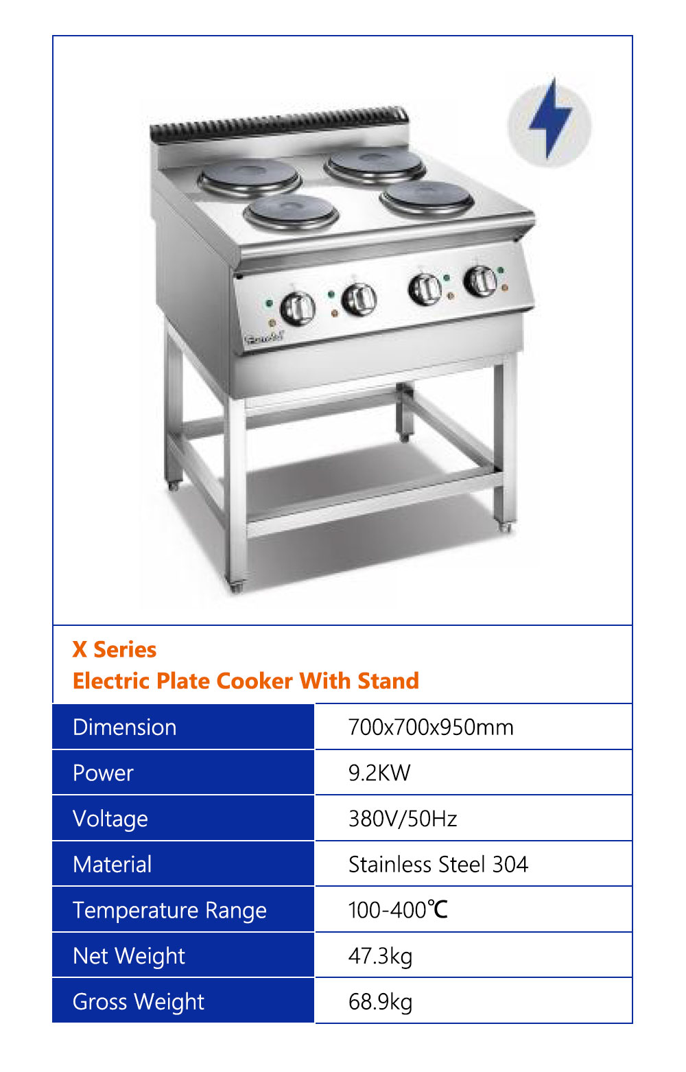 Electric Hot Plate Cooker with Stand