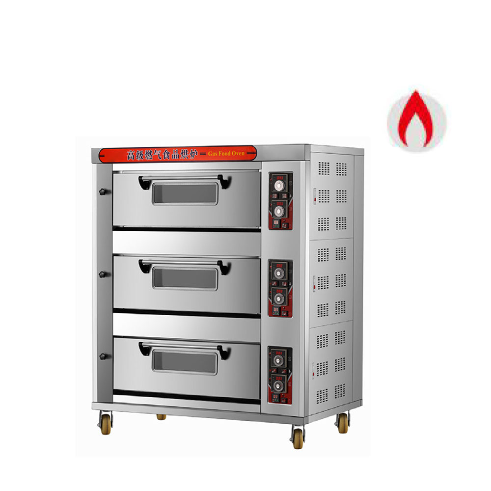 Commercial 3 Deck Gas Automatic Deck Oven