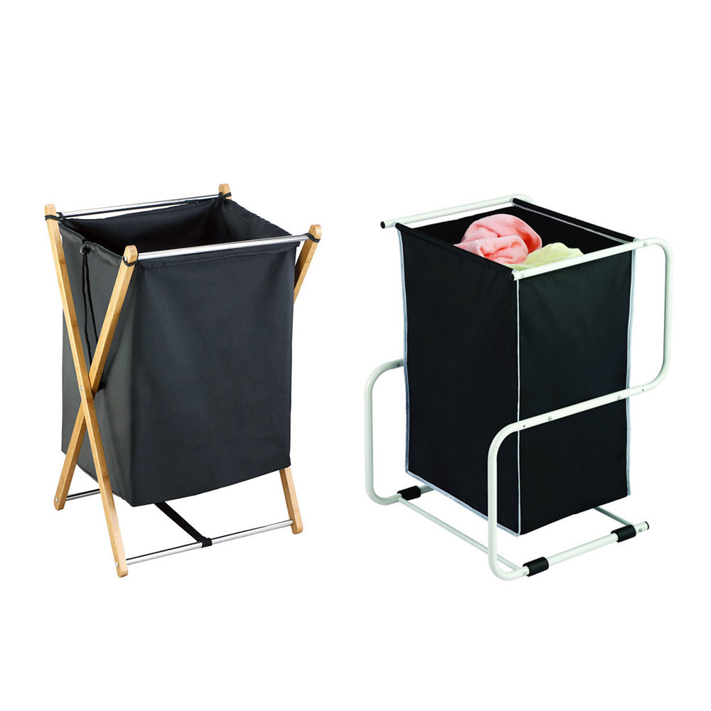 Rolling Laundry Rack with Hamper