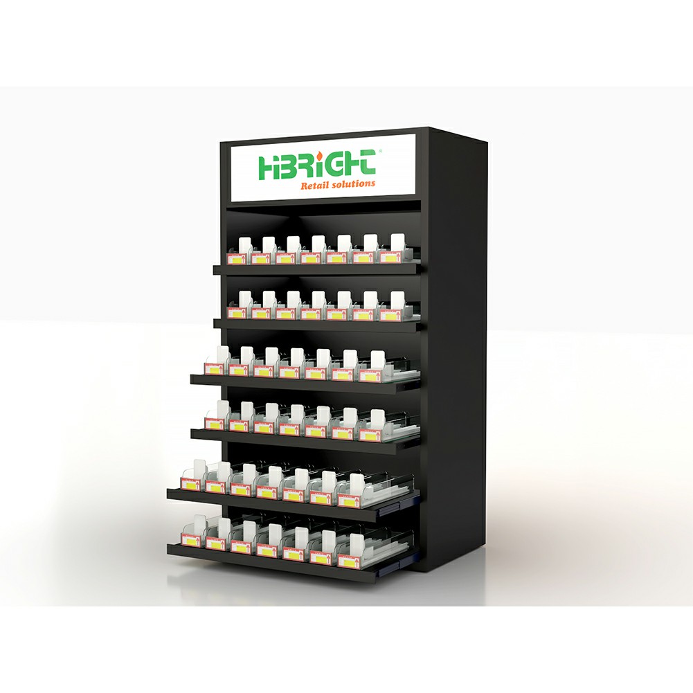 Cigarette Display Shelf with Pusher
