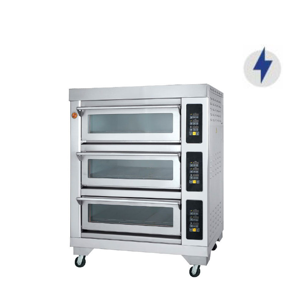 Commercial 3 Deck 6 Tray Electric Economic Deck Oven